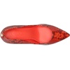image:imageKarl Lagerfeld Womens Royale Snake Textured Dress PumpVermillon