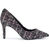 image:imageKarl Lagerfeld Womens Royale Tweed Pointed Toe Dress PumpBlackDeep Plum
