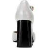 image:imageKarl Lagerfeld Womens Sapphira Closed Toe Dress HeelSoft WhiteBlack