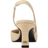 image:imageKarl Lagerfeld Womens Sheenz Pointed Toe Slingback Dress HeelNatural