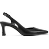 image:imageKarl Lagerfeld Womens Sheenz Pointed Toe Slingback Dress HeelShinny Black