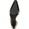 image:imageKarl Lagerfeld Womens Sheenz Pointed Toe Slingback Dress HeelWhite Gold