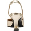 image:imageKarl Lagerfeld Womens Sheenz Pointed Toe Slingback Dress HeelWhite Gold