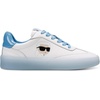 image:imageKarl Lagerfeld Womens Sumava Everyday Karl Head Lace Up SneakerBright WhiteBaltic Blue