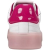 image:imageKarl Lagerfeld Womens Sumava Everyday Karl Head Lace Up SneakerBright WhiteHot Pink