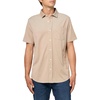image:imageKARL LAGERFELD Mens Button Front Short Sleeve Chest Pocket Woven DressTan
