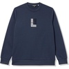 image:imageKARL LAGERFELD Mens Crewneck Logo Basic Relaxed Fit SweatshirtNavy Blazer