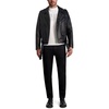 image:imageKARL LAGERFELD Mens Exposed Zippers and Studs Biker Leather JacketBlack