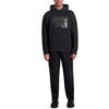 image:imageKARL LAGERFELD Mens Long Sleeve Large Logo Patch HoodieBlack
