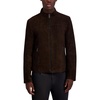 image:imageKARL LAGERFELD Mens Outerwear Suede Stand Collar JacketBrown