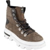 image:imageKARL LAGERFELD Mens Side Zip Suede Hiking BootDark Grey