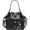 image:imageKARL LAGERFELD Paris Womens Adele Bucket BagBlackSilver