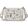 image:imageKARL LAGERFELD Paris Womens Camille Shoulder Bag With PinsWinter White Silver