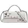 image:imageKARL LAGERFELD Paris Womens Elle In Paris Crossbody BagWinter White Silver
