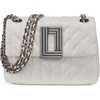 image:imageKARL LAGERFELD Paris Womens Laffayette Leather Crossbody Bag With Chain StrapWinter White