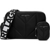 image:imageKARL LAGERFELD Paris Womens Maybelle Graphic Camera CrossbodySolid Black