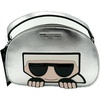 image:imageKARL LAGERFELD Paris Womens Maybelle Satchel CrossbodyLight Silver
