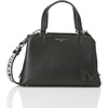 image:imageKARL LAGERFELD Paris Womens Maybelle Solid SatchelBlackSilver Multi
