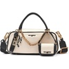 image:imageKARL LAGERFELD Paris Womens Zaylia Crossbody BagNaturalBlack