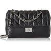 image:imageKARL LAGERFELD Womens Agyness Large Shoulder BagBlackSilver Legacy