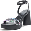 image:imageKARL LAGERFELD Womens Everyday Cushioned Insole Haden  Platform Ankle SandalBlack