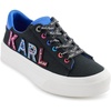 image:imageKARL LAGERFELD Womens Gida Lace Up Studded SneakersBlackIndigo