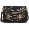 image:imageKARL LAGERFELD Womens Lourdes Crossbody Bag with Pearl EmbellishmentsBlackGold