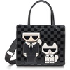 image:imageKARL LAGERFELD Womens Maybelle Choupette SatchelBlackGrey Multi