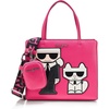 image:imageKARL LAGERFELD Womens Maybelle Choupette SatchelFuchsia