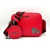 image:imageKARL LAGERFELD Womens Maybelle Crossbody With Round PouchCrimson