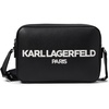 image:imageKARL LAGERFELD Womens Maybelle Dome Crossbody with Pins Black Logo Legacy One Size