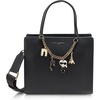image:imageKARL LAGERFELD Womens Maybelle Satchel With CharmsBlackGold