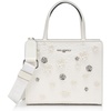 image:imageKARL LAGERFELD Womens Maybelle Satchel With Flower EmbellishmentsWinter White