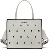image:imageKARL LAGERFELD Womens Maybelle Satchel With LogoWhiteBlack