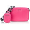 image:imageKARL LAGERFELD Womens Maybelle Solid Crossbody With Small PouchFuchsia