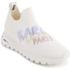 image:imageKARL LAGERFELD Womens Mirren Slip on Embroidered SneakerBright White