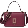 image:imageKARL LAGERFELD Womens Simone Solid Satchel CrossbodyWine