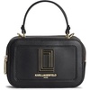 image:imageKARL LAGERFELD Womens Simone Solid Top Zip CrossbodyBlack