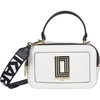image:imageKARL LAGERFELD Womens Simone Solid Top Zip CrossbodyWinter White