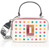 image:imageKARL LAGERFELD Womens Simone Studded Camera CrossbodyWhite Multi