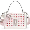 image:imageKARL LAGERFELD Womens Simone Top Zip Pins CrossbodyWhiteLotus