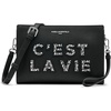 image:imageKARL LAGERFELD Womens Studded Karolina Wallet CrossbodyBlack