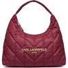 image:imageKARL LAGERFELD Womens Voyage Hobo Bag With LogoWine