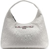 image:imageKARL LAGERFELD Womens Voyage Hobo Bag With LogoWinter White Multi