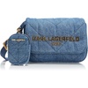 image:imageKARL LAGERFELD Womens Voyage Messenger Bag With Small PouchWashed Denim