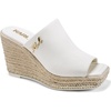 image:imageKARL LAGERFELD womens Clove Wedge Sandal MuleCream