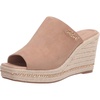 image:imageKARL LAGERFELD womens Corissa Slip on Espadrille Wedge SandalLatte