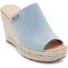 image:imageKARL LAGERFELD womens Corissa Slip on Espadrille Wedge SandalLight Blue