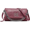 image:imageKARL LAGERFELD womens Lavande Crossbody Bag With Chain DetailBarolo Wine