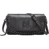 image:imageKARL LAGERFELD womens Lavande Crossbody Bag With Chain DetailBlack